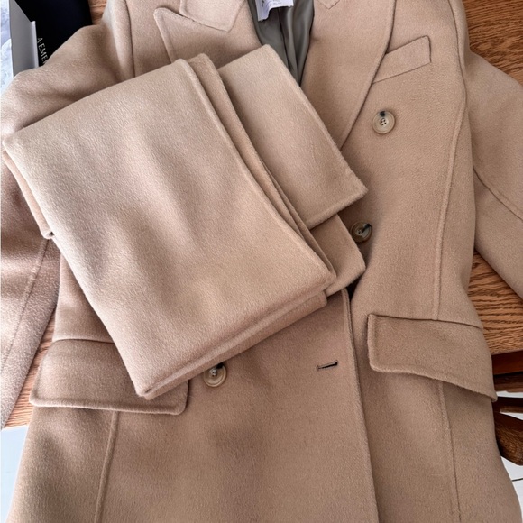 Mango Premium Wool Double Breasted Coat - Picture 5 of 6